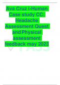 Ava Cruz i-Human Case study CC: Headache Assessment Quest andPhysical assessment feedback may 2023