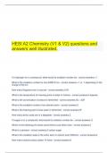  HESI A2 Chemistry (V1 & V2) questions and answers well illustrated.