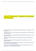   Core ATI Final (level 1) questions and answers well illustrated.