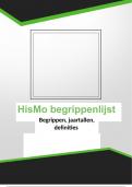 Alle begrippen + jaartallen + historiografisch debat Hismo lessen 1 t/m 13