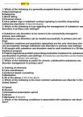 MAT 16 1. Which of the following is a generally accepted theory to explain addiction? A.Neurobiological B.Religioius C.Moral failing D.Personal choice E.Have patient sign a treatment contract agreeing to monthly long-acting naltrexone injections: A.Neurob