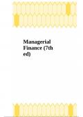 Managerial Finance (7th ed)