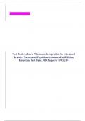 TEST BANK for Pharmacology and the Nursing Process 8th Edition Linda Lane Lilley, Shelly Rainforth Collins, Julie S. Snyder All Chapters (1-58)| A+ ULTIMATE GUIDE 2023