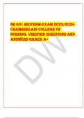 NR 601 Midterm Exam 2023/2024 Chamberlain College of Nursing. Verified QUESTIONS And ANSWERS GRAED A+