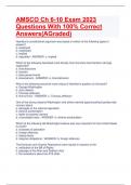 AMSCO Ch 6-10 Exam 2023 Questions With 100% Correct Answers(AGraded)