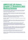 AMSCO AP US History Chapter 17 Questions 2023 Marking Scheme