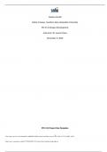 PSY 211 Lifespan Development -  Project One Template finalized -  Southern New Hampshire University PSY 211 (GRADED A+)