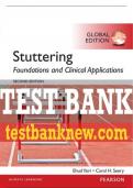 Test Bank For Stuttering: Foundations and Clinical Applications 2nd Edition All Chapters - 9780133745573