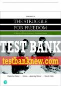 Test Bank For Struggle for Freedom, The: A History of African Americans, Combined Volume 3rd Edition All Chapters - 9780137496679