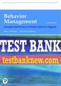 Test Bank For Behavior Management: Principles and Practices of Positive Behavior Supports 4th Edition All Chapters - 9780137413065