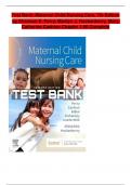 TEST BANK For Maternal Child Nursing Care 7th Edition by Shannon E. Perry, Marilyn J. Hockenberry, Mary Catherine Cashion |Complete 2023 Chapter 1 - 50(FULL TEST BANK 100 % VERIFIED SOLUTIONS)