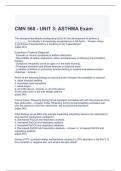 CMN 568 Exam Bundle (Graded A)