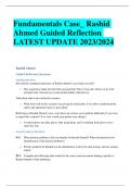 Fundamentals Case_ Rashid Ahmed Guided Reflection LATEST UPDATE 2023/2024 