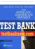 Test Bank For African-American Odyssey, The, Combined Volume 7th Edition All Chapters - 9780137540594