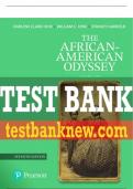 Test Bank For African-American Odyssey, The, Volume 1 7th Edition All Chapters - 9780137537150