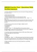 NBDHE Practice Test – Questions With Verified Answers