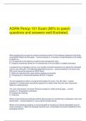    AORN Periop 101 Exam (80% to pass!) questions and answers well illustrated.