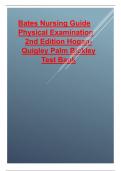 Test Bank for Bates nursing guide physical examination 2nd edition latest revised updated by Hogan Quigley palm bickley 