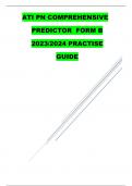 ATI PN COMPREHENSIVE PREDICTOR FORM B 2023/2024 PRACTISE GUIDE