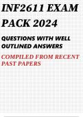 INF2611 EXAM PACK 2024