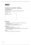 ocr A Level History A Y205-01 June2023 Question Paper.