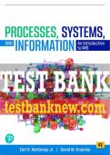 Test Bank For Processes, Systems, and Information: An Introduction to MIS 4th Edition All Chapters - 9780136926238