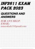 INF2611 EXAM PACK 2023