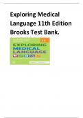 Exploring Medical Language 11th Edition Brooks Test Bank.Exploring Medical Language 11th Edition Brooks Test Bank.Exploring Medical Language 11th Edition Brooks Test Bank.Exploring Medical Language 11th Edition Brooks Test Bank.Exploring Medical Language 