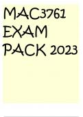 MAC3761 EXAM PACK 2023