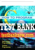 Test Bank For C How to Program 9th Edition All Chapters - 9780137454372