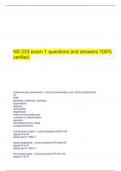 NS 233 exam 1 questions and answers 100% verified.