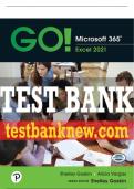 Test Bank For GO! Microsoft 365: Excel 2021 1st Edition All Chapters - 9780137679690