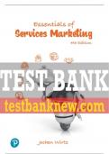 Test Bank For Essentials of Services Marketing 4th Edition All Chapters - 9781292425191