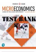 TEST BANK for Microeconomics Canada in the Global Environment 11th Edition