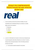 NGN}ATI RN COMPREHENSIVE  PREDICTOR 2023 RETAKE UPDATED  ON MAY 2023 