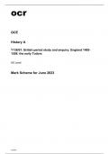 ocr AS Level History A Y136/01 Question Paper and Mark Scheme June2023.