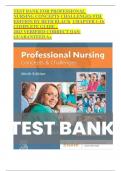 TEST BANK FOR PROFESSIONAL NURSING CONCEPTS CHALLENGES 9TH EDITION BY BETH BLACK CHAPTER 1-16 COMPLETE GUIDE . 2023 VERIFIED CORRECT QAS: GUARANTEED A+