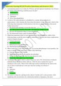 Maternity Nursing NCLEX Practice Questions and Answers 2023