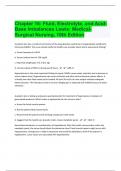 Chapter 16: Fluid, Electrolyte, and Acid-Base Imbalances Lewis: Medical-Surgical Nursing|27 Questions with 100% Correct Answers | Updated & Verified