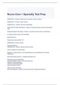 Nccco Core + Specialty Test Prep Questions with correct Answers