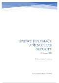 Science Diplomacy and Nuclear Security