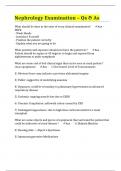 Nephrology Examination – Qs & As