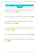 STS - Module A to D (True/False) 100% Correct