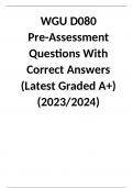 WGU D080 Managing in a Global Business Environment Exam Complete Solution Package 2023/2024 / ACTUAL EXAM INCLUDED / ALL PRACTICE Q&A