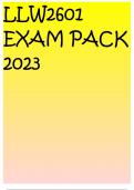 LLW2601 EXAM PACK 2023