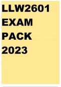 LLW2601 EXAM PACK 2023