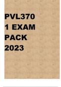 PVL3701 EXAM PACK 2023