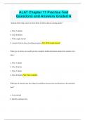 ALAT Chapter 11 Practice Test Questions and Answers Graded A