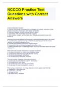 NCCCO Practice Test Questions with Correct Answers 