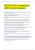 NCCCO Test 3 Questions with Correct Answers 